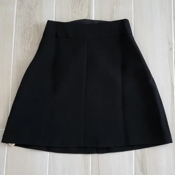 Endless Rose Black high waist skirt with Gold metal buttons - Picture 3 of 7